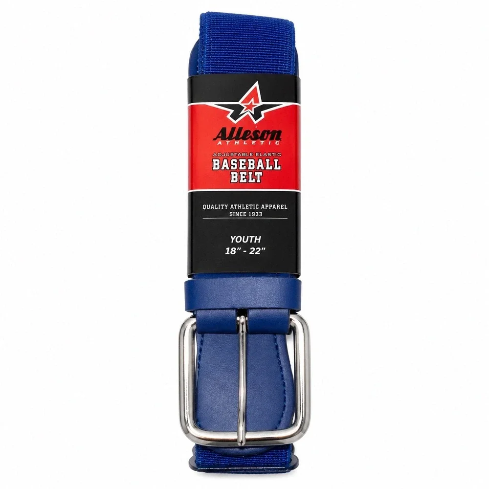 Youth Baseball Belt | Royal Blue |Adjustable Elastic 18-22 Inch